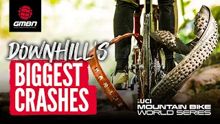 The Biggest Crashes! UCI Downhill Mountain Bike World Series | 2023