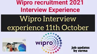 Wipro Elite Interview Experience 2021 - 2 candidates interview experience on 11th October || Tips