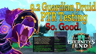 Guardian Druid 9.2 Testing Tier Set and Double Legendary