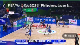 south Sudan vs Philippines FIBA basketball world cup 2023 live play by play scoreboard
