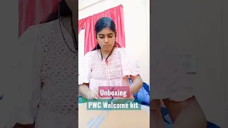 UNBOXING PWC Welcome kit #ca #unboxing #welcomekit #pwc #job