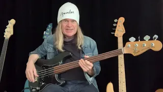Tony Franklin - Exploring my 1977 Firm Fretless with low B, E, A, D tuning.