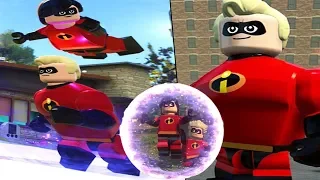 LEGO The Incredibles - City Park Crime Wave Completed-All Special Pixar Characters Unlocked - [ HD ]