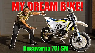 BUYING MY DREAM SUPERMOTO *Emotional* | Husqvarna 701 | My First Motorcycle For PURE Hooliganism