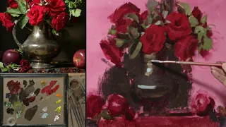 Preview of Painting Red Roses  with Elizabeth Robbins