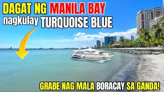 Grabe ito! Manila Bay mala Boracay ang kulay ng tubig!