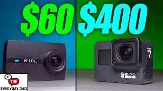 The MOST EXPENSIVE VS The LEAST EXPENSIVE Action Camera Battle!  GoPro Hero 7 Black vs Yi Lite!