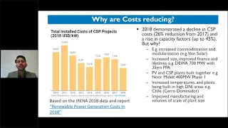 Webinar - Concentrated Solar Power Cost and Commodity Analysis