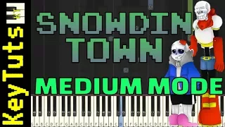 Learn to Play Snowdin Town from Undertale - Medium Mode