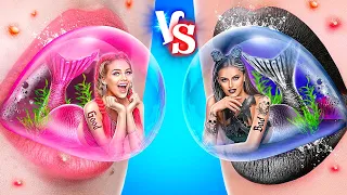 Desafio de Transformação Extrema! Sereia Boa vs Sereia Má!