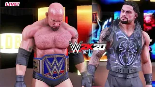 Roman Vs. Goldberg WrestleMania 2k20 Gameplay PS4 HD 1080p