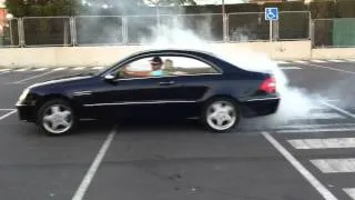 CLK 500 AMG BURNOUT & DRIFTING