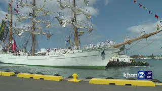 Honolulu Harbor welcomes historic Mexican naval tall ship, ARM Cuauhtemoc