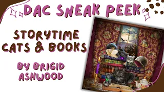 Diamond Art Club Sneak Peek Unboxing - Storytime Cats and Books by Brigid Ashwood