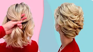 How To: Beautiful hairstyle for Short Hair/ Perfect women hairstyle