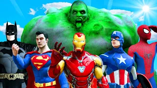 ALL SUPERHEROES VS HULK ZOMBIE ARMY - Spiderman, Iron Man, Batman, Superman | Super Epic Battle