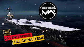 How Powerful Is Uss Enterprise + Full Item From China | Modern Warships