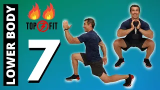 4 MIN LOWER BODY TABATA WORKOUT 7 | NO EQUIPMENT OPTIONS | BEGINNERS | SENIORS | TEENS (how to)