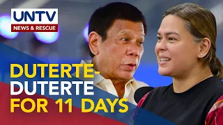 Pangulong Duterte, nagbiro na Duterte ang pangulo at VP nang 11 araw