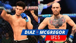 Nick Diaz (PRIDE) vs Conor McGregor | UFC 5 | BossG Gaming
