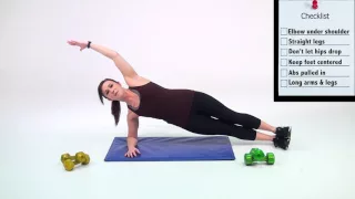 How to perform a Side Plank with Side Crunch