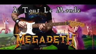 Megadeth A Tout Le Monde (Guitar cover w/solos & Lyrics)