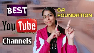 Youtube Channels I followed for CA Foundation | Clear CA Foundation By Self Study🌸