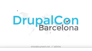 DrupalCon Barcelona 2015: Driesnote