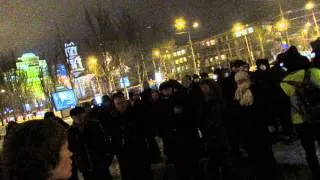 Наши новые защитники. Евромайдан Донецк 23 января