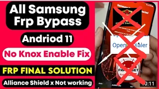 Samsung Android 11 | No Knox Frp Bypass 2022/A01/A02s/A03s/A11/A20s/A21/M01/M02s/M11- Without Pc