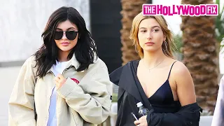 Kylie Jenner & Hailey Bieber Enjoy A Girls Shopping Trip Together At Barneys & Restoration Hardware