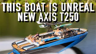 THIS WAKE IS HUGE! WAKEBOARDING THE AXIS T250