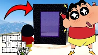 Shinchan Found Secret Nether Portal In Gta V And Going to Minecraft