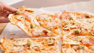 Fast pizza in 5 minutes! Very tasty, easy and fast!