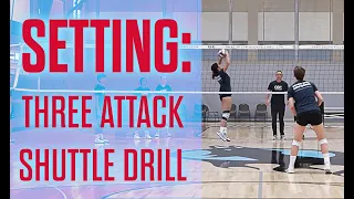 Setting  Three attack shuttle drill