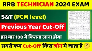 RRB Technician Previous Year Cut Off Grade 3 S&T | Railway Technician Minimum Marks To Qualify Exam