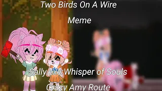 Two Birds On A Wire Meme//TW slight blood//Sally.exe Whisper Of Souls//Crazy Amy Route