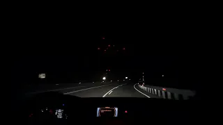 Audi A4 B8.5 Yıldırımlı Gece Sürüşü