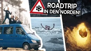 Building a ROADTRIP-VAN in 2 days! | Building an IGLU and bathing in the ICE!