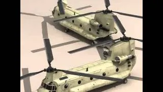 CH-47 US Army desert 3D model from CGTrader.com