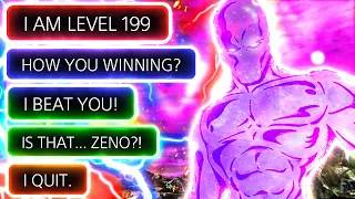 Level 199 Modder Has Ultra Instinct 3. So I Used Zeno (True Final Form) And TOLD HIM To RAGE QUIT!
