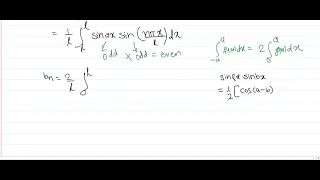 Fourier Series of ( sinax ) in ( -l , l ) - [ Hindi ]