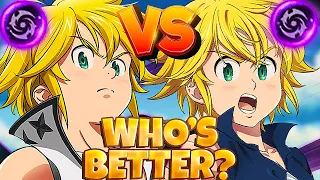 BOTH BUSTED! WHO'S BEST?! TRAITOR OR PURGATORY MELIODAS? | Seven Deadly Sins: Grand Cross