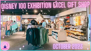 Disney 100 Exhibition Gift Shop London Excel October 2023 Merch Tour Mickey Mouse Haul Shopping Vlog