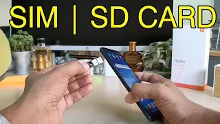 How to insert SIM cards And SD card in Xiaomi Redmi 7