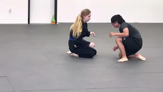 BJJ Girl beats boys high school wrestling