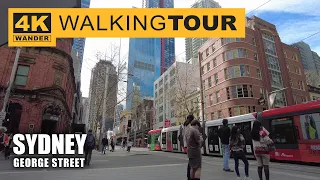 George Street Walking Tour in Sydney, Australia (4K 60fps)