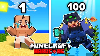 Aku Bertahan 100 HARI sebagai MARINIR di Minecraft HARDCORE!