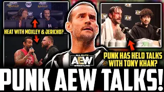 AEW CM Punk TONY KHAN TALKS | Injury RETURN SOON? | Punk HEAT With Jon Moxley & Chris Jericho UPDATE