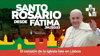 Santo Rosario con el Papa Francisco desde Fátima JMJ 2023 🇵🇹🇻🇦Portugal